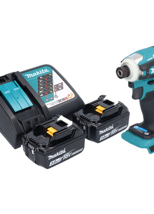 Makita DTD 172 RF Clé à choc sans fil 18 V 180 Nm 1/4'' Brushless + 2x batterie 3,0 Ah + chargeur