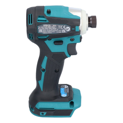 Avvitatore a impulsi a batteria Makita DTD 172 RF 18 V 180 Nm 1/4" brushless + 2x batteria ricaricabile 3,0 Ah + caricabatterie