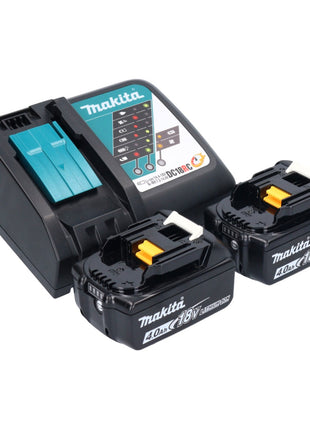 Makita DTD 172 RM Atornillador de impacto inalámbrico 18 V 180 Nm 1/4" sin escobillas + 2x baterías 4,0 Ah + cargador