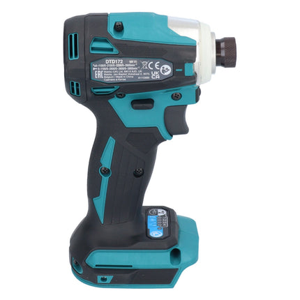 Avvitatore a impulsi a batteria Makita DTD 172 RT 18 V 180 Nm 1/4" brushless + 2x batteria ricaricabile 5,0 Ah + caricabatterie