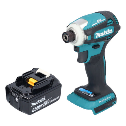 Makita DTD 172 G1 cordless impact wrench 18 V 180 Nm 1/4" brushless + 1x rechargeable battery 6.0 Ah - without charger