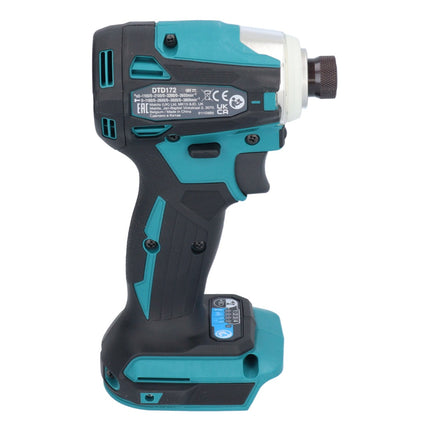 Makita DTD 172 RG1 cordless impact wrench 18 V 180 Nm 1/4" brushless + 1x rechargeable battery 6.0 Ah + charger