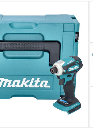 Makita DTD 172 ZJ akumulatorowy klucz udarowy 18 V 180 Nm 1/4" bezszczotkowy + Makpac - bez akumulatora, bez ładowarki