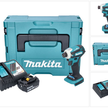 Makita DTD 172 RF1J cordless impact wrench 18 V 180 Nm 1/4" brushless + 1x rechargeable battery 3.0 Ah + charger + Makpac