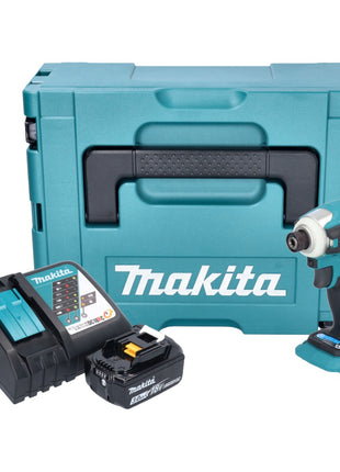 Makita DTD 172 RF1J Akku Schlagschrauber 18 V 180 Nm 1/4" Brushless + 1x Akku 3,0 Ah + Ladegerät + Makpac