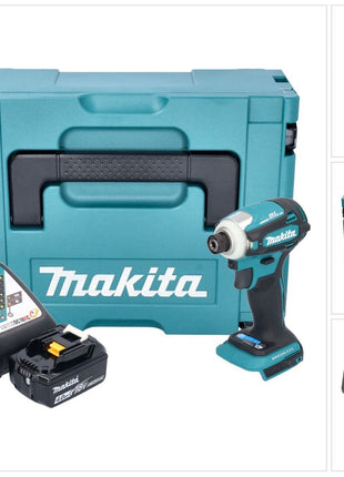 Makita DTD 172 RM1J cordless impact wrench 18 V 180 Nm 1/4" brushless + 1x rechargeable battery 4.0 Ah + charger + Makpac