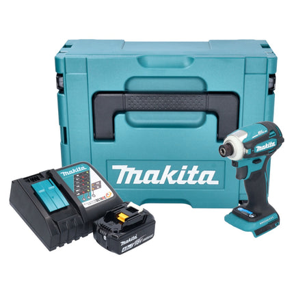 Avvitatore a impulsi a batteria Makita DTD 172 RM1J 18 V 180 Nm 1/4" brushless + 1x batteria ricaricabile 4,0 Ah + caricabatterie + Makpac