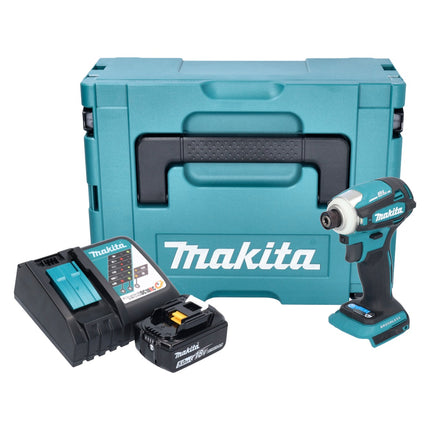 Avvitatore a impulsi a batteria Makita DTD 172 RT1J 18 V 180 Nm 1/4" brushless + 1x batteria ricaricabile 5,0 Ah + caricabatterie + Makpac
