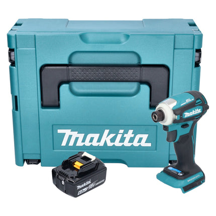 Makita DTD 172 G1J cordless impact wrench 18 V 180 Nm 1/4" brushless + 1x rechargeable battery 6.0 Ah + Makpac - without charger