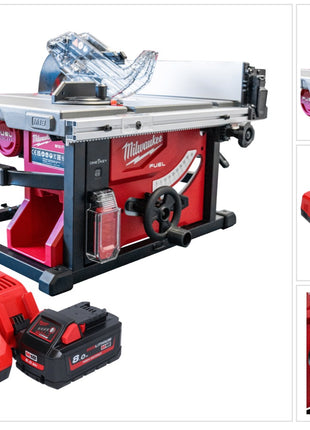 Milwaukee M18 FTS210-801B Akku Tischkreissäge 18 V 210 mm Brushless + 1x Akku 8,0 Ah + Ladegerät