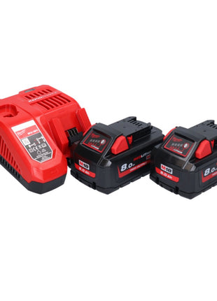 Sierra de mesa a batería Milwaukee M18 FTS210-802B 18 V 210 mm sin escobillas + 2x baterías 8,0 Ah + cargador