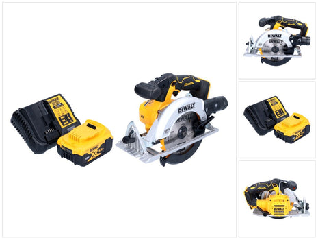 DeWalt DCS 565 P1 cordless circular saw 18 V 165 mm brushless + 1x rechargeable battery 5.0 Ah + charger