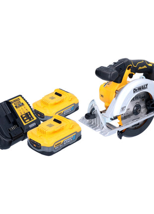 Sierra circular a batería DeWalt DCS 565 H2 18 V 165 mm sin escobillas + 2x batería Powerstack 5,0 Ah + cargador