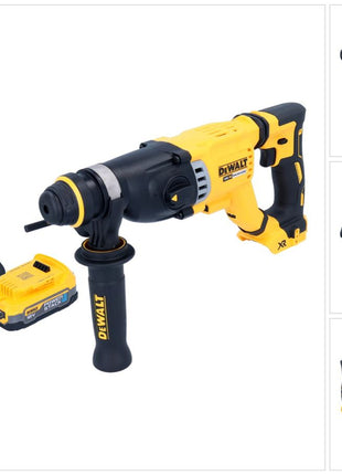 DeWalt DCH 263 E1 Akku Kombihammer 18 V 3 J SDS Plus Brushless + 1x Powerstack Akku 1,7 Ah + Ladegerät