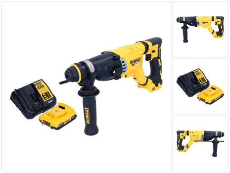 Martillo combinado a batería DeWalt DCH 263 D1 18 V 3 J SDS Plus Brushless + 1x batería 2,0 Ah + cargador