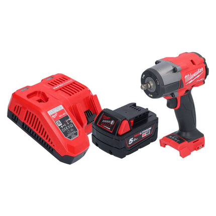 Milwaukee M18 FMTIW2F38-501 Cordless impact wrench 18 V 745 Nm 3/8" brushless + 1x rechargeable battery 5.0 Ah + charger