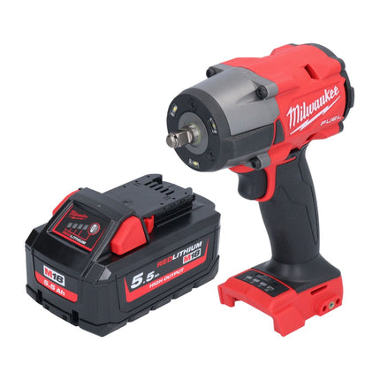 Milwaukee M18 FMTIW2F38-551 Llave de impacto sin cable 18 V 745 Nm 3/8" sin escobillas + 1x batería recargable 5,5 Ah - sin cargador