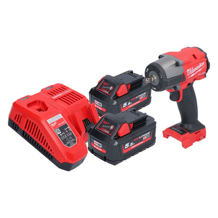 Milwaukee M18 FMTIW2F38-552 Llave de impacto sin cable 18 V 745 Nm 3/8" sin escobillas + 2x batería recargable 5,5 Ah + cargador
