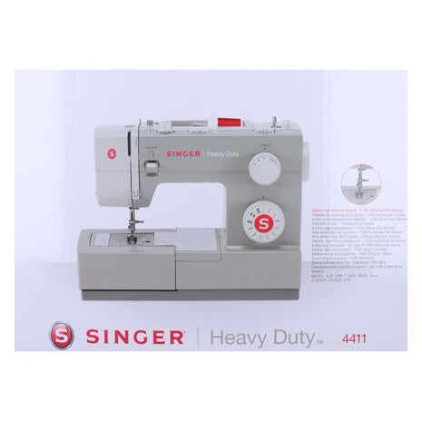 Singer Heavy Duty 4411 Machine à coudre mécanique 90 Watt 1100 points / min 10 programmes de couture