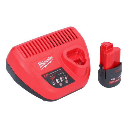 Milwaukee M12 FID2-251 akumulatorowy klucz udarowy 12 V 170 Nm 1/4" bezszczotkowy + 1x akumulator 2,5 Ah + ładowarka