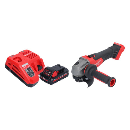 Milwaukee M18 FSAG115X-301 Amoladora angular sin cable 18 V 115 mm sin escobillas + 1x batería recargable 3,0 Ah + cargador