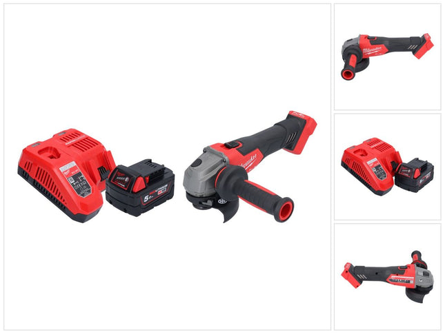 Milwaukee M18 FSAG115X-501 Meuleuse d'angle sans fil 18 V 115 mm Brushless + 1x batterie 5,0 Ah + chargeur