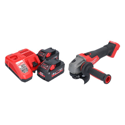 Amoladora angular a batería Milwaukee M18 FSAG115X-552 18 V 115 mm sin escobillas + 2x baterías 5,5 Ah + cargador