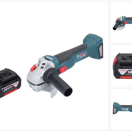Bosch GWS 18V-10 Amoladora angular profesional sin cable 18 V 115 mm sin escobillas + 1x acumulador 5,0 Ah - sin cargador
