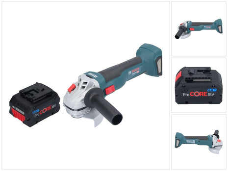 Bosch GWS 18V-10 Profesjonalna akumulatorowa szlifierka kątowa 18 V 115 mm bezszczotkowa + 1x akumulator ProCORE 8,0 Ah - bez ładowarki