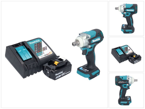 Makita DTW 301 RT1 Akku Schlagschrauber 18 V 330 Nm 1/2" Brushless + 1x Akku 5,0 Ah + Ladegerät