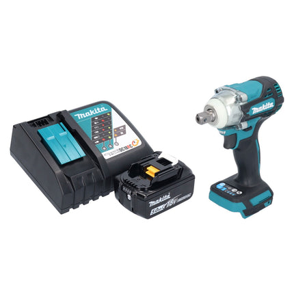 Makita DTW 301 RT1 akumulatorowy klucz udarowy 18 V 330 Nm 1/2" bezszczotkowy + 1x akumulator 5,0 Ah + ładowarka