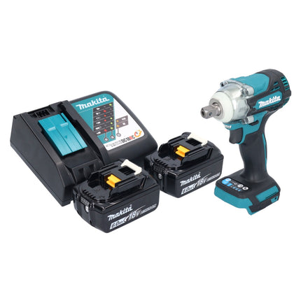 Makita DTW 301 RG Clé à choc sans fil 18 V 330 Nm 1/2" Brushless + 2x batterie 6,0 Ah + chargeur