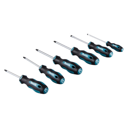 Makita E-10528 Set di cacciaviti 6 pezzi SL4 / SL5,5 / PH1 / PH2 / PZ1 / PZ2