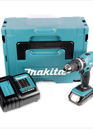 Makita DHP 453 SA1J Akku Schlagbohrschrauber 18 V 42 Nm + 1x Akku 2,0 Ah + Ladegerät + Makpac - Toolbrothers