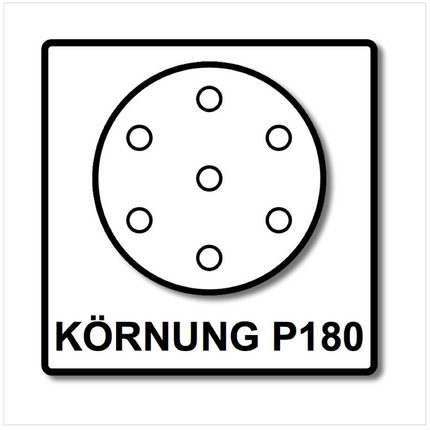 Festool STF D150/16 Schleifscheiben 150 mm Granat P180 GR / 100 Stück ( 496981 ) - Toolbrothers