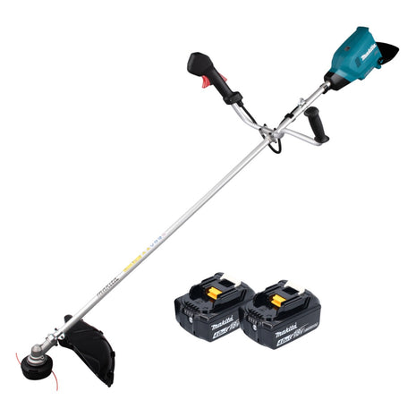 Desbrozadora de batería Makita DUR 369 AM2 36 V (2x 18 V) 43 cm sin escobillas + 2x batería 4,0 Ah - sin cargador