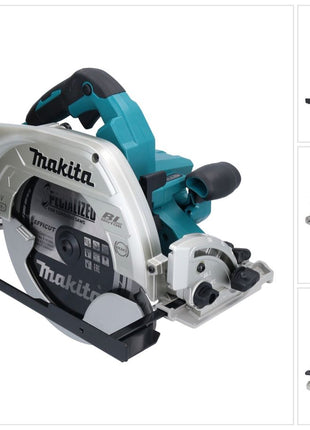 Makita DHS 900 ZU Scie circulaire 36 V ( 2x 18 V ) 235 mm Brushless + Adaptateur Bluetooth - sans batterie, sans chargeur