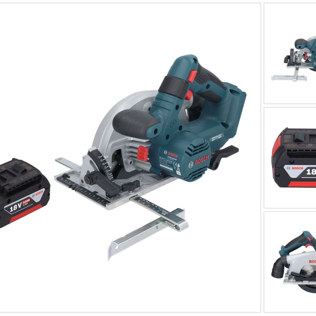 Bosch GKS 18V-57-2 Sega circolare professionale a batteria 18 V 165 mm brushless + 1x batteria ricaricabile 5,0 Ah - senza caricabatterie