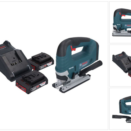 Bosch GST 18V-125 B Professional cordless jigsaw 18 V 125 mm brushless + 2x rechargeable battery 2.0 Ah + charger