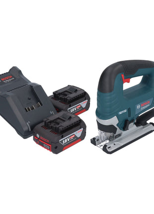 Bosch GST 18V-125 B Profesjonalna wyrzynarka akumulatorowa 18 V 125 mm bezszczotkowa + 2x akumulator 4,0 Ah + ładowarka