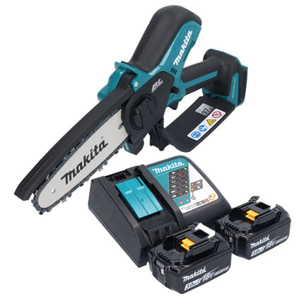 Makita DUC 150 RF2 Cordless chainsaw 18 V 15 cm brushless + 2x battery 3.0 Ah + charger