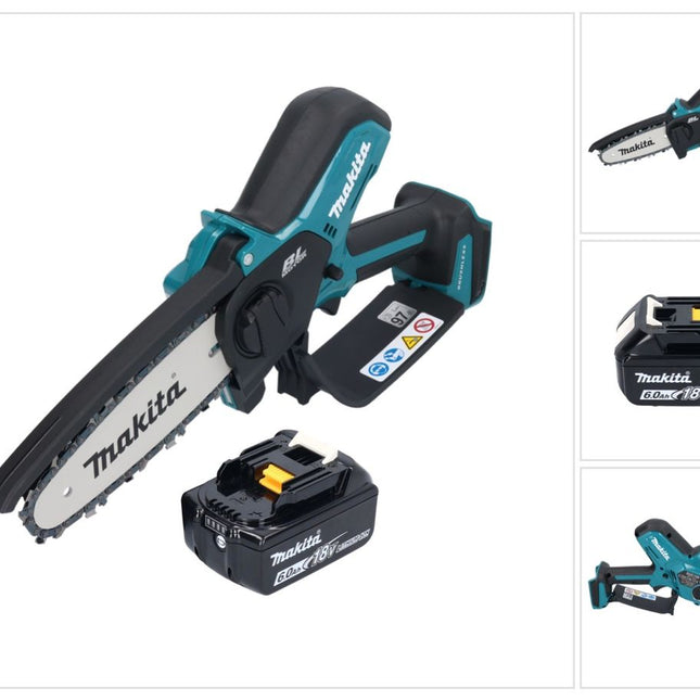 Makita DUC 150 G Motosierra sin cable 18 V 15 cm sin escobillas + 1x batería 6,0 Ah - sin cargador