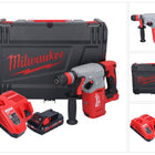 Milwaukee M18 BLHX-301X cordless combihammer 18 V 2.3 J brushless + 1x rechargeable battery 3.0 Ah + charger + HD box