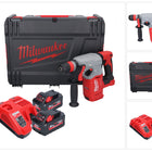 Milwaukee M18 BLHX-552X cordless combi hammer 18 V 2.3 J brushless + 2x rechargeable battery 5.5 Ah + charger + HD box