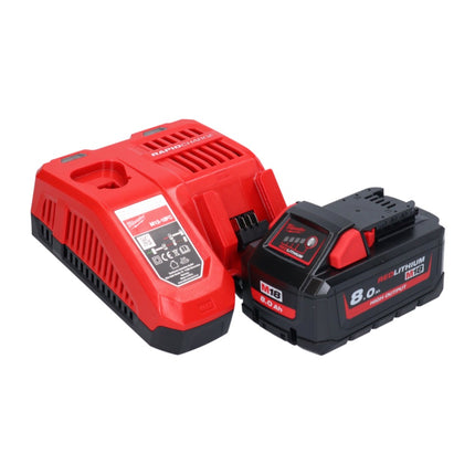Milwaukee M18 BLHX-801X cordless combihammer 18 V 2.3 J Brushless + 1x battery 8.0 Ah + charger + HD box