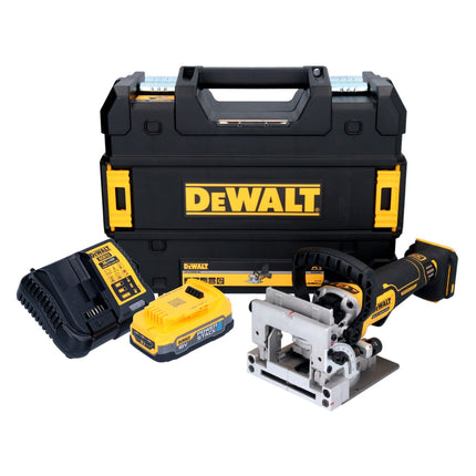 DeWalt DCW 682 E1T fresa per tasselli piatti a batteria 18 V 102 x 20 mm senza spazzole + 1x batteria Powerstack 1,7 Ah + caricatore + TSTAK