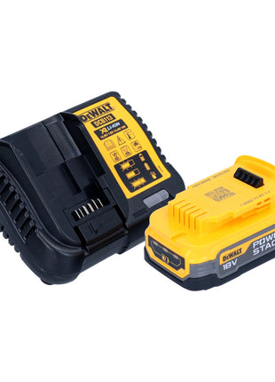 DeWalt DCW 682 E1T fresa per tasselli piatti a batteria 18 V 102 x 20 mm senza spazzole + 1x batteria Powerstack 1,7 Ah + caricatore + TSTAK