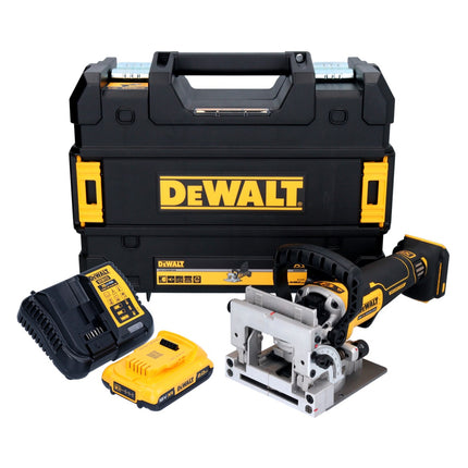 DeWalt DCW 682 D1T Fraiseuse sans fil pour chevilles plates 18 V 102 x 20 mm Brushless + 1x batterie 2,0 Ah + chargeur + TSTAK