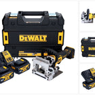 DeWalt DCW 682 M2T fresa per tasselli piatti a batteria 18 V 102 x 20 mm senza spazzole + 2x batteria ricaricabile 4,0 Ah + caricatore + TSTAK