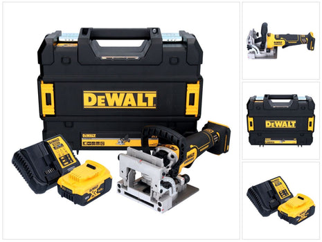 Akumulatorowy frez do kołków płaskich DeWalt DCW 682 P1T 18 V 102 x 20 mm bezszczotkowy + 1x akumulator 5,0 Ah + ładowarka + TSTAK